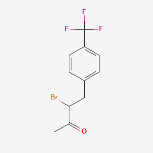 3-Bromo-4-(4-(trifluoromethyl)phenyl)butan-2-one - 