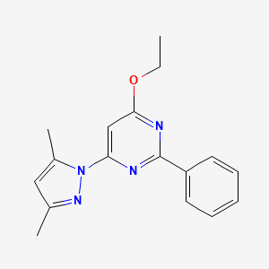 4-(3,5-Dimethyl-1H-pyrazol-1-yl)-6-ethoxy-2-phenylpyrimidine - 