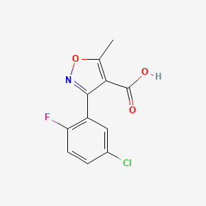 3-(5-Chloro-2-fluorophenyl)-5-methylisoxazole-4-carboxylic acid - 