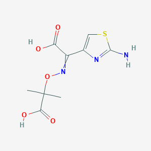 4-Thiazoleacetic acid,2-amino-a-[[2-(diphenylmethoxy)-1,1-dimethyl-2-oxoethoxy]imino]-,(Z)-(9CI) - 