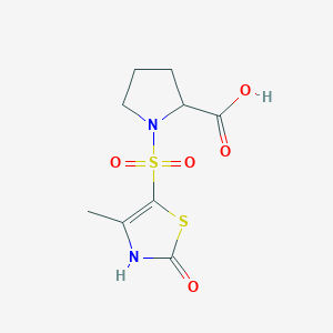 1-[(4-Methyl-2-oxo-2,3-dihydro-1,3-thiazol-5-yl)sulfonyl]pyrrolidine-2-carboxylic acid - 