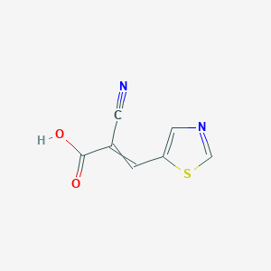 (2E)-2-Cyano-3-(1,3-thiazol-5-YL)prop-2-enoic acid - 