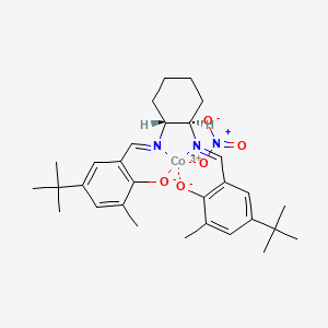 [[2,2'-[(1R,2R)-1,2-Cyclohexanediylbis[(nitrilo-|EN)methylidyne]]bis[4-(1,1-dimethylethyl)-6-methyl-phenolato-|EO]](2-)](nitrato-|EO)cobalt - 