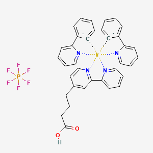 Iridium;2-phenylpyridine;4-(2-pyridin-2-ylpyridin-4-yl)butanoic acid;hexafluorophosphate - 