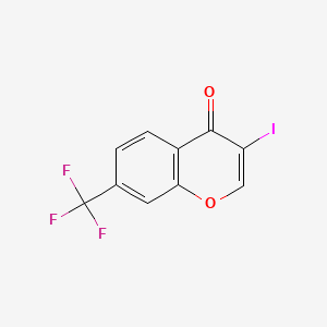 4H-1-Benzopyran-4-one, 3-iodo-7-(trifluoromethyl)- - 