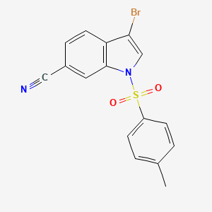3-Bromo-1-tosyl-1H-indole-6-carbonitrile - 