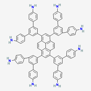 4-[3-(4-aminophenyl)-5-[3,6,8-tris[3,5-bis(4-aminophenyl)phenyl]pyren-1-yl]phenyl]aniline - 