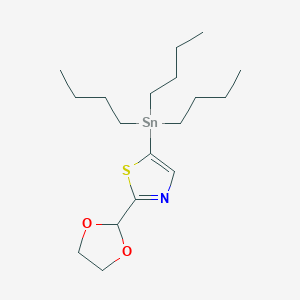 2-(1,3-Dioxolan-2-yl)-5-(tributylstannyl)thiazole - 