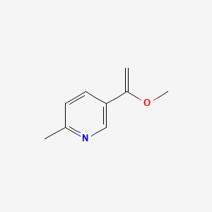 5-(1-Methoxyvinyl)-2-methylpyridine - 