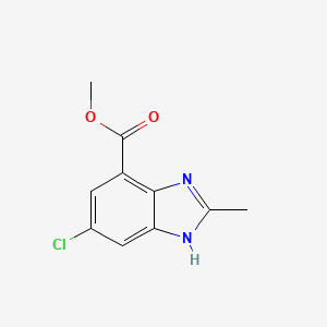 Methyl 6-chloro-2-methyl-1H-benzo[d]imidazole-4-carboxylate - 