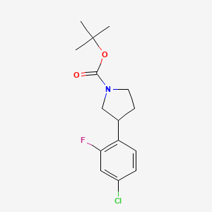 1-Boc-3-(4-chloro-2-fluorophenyl)pyrrolidine - 