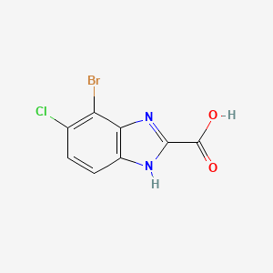 4-Bromo-5-chlorobenzimidazole-2-carboxylic Acid - 