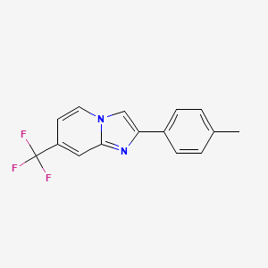 2-(p-Tolyl)-7-(trifluoromethyl)imidazo[1,2-a]pyridine - 