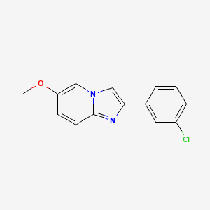 2-(3-Chlorophenyl)-6-methoxyimidazo[1,2-a]pyridine - 