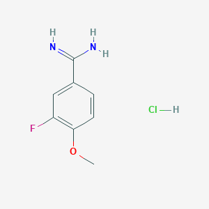 3-Fluoro-4-methoxybenzene-1-carboximidamide hydrochloride - 