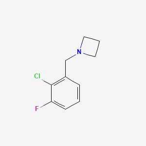 1-(2-Chloro-3-fluorobenzyl)azetidine - 