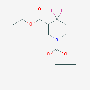 1-Tert-butyl 3-ethyl 4,4-difluoropiperidine-1,3-dicarboxylate - 1241725-70-1