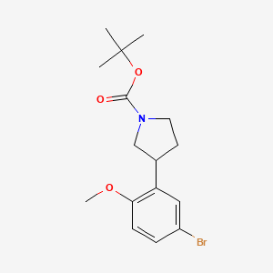 1-Boc-3-(5-bromo-2-methoxyphenyl)pyrrolidine - 