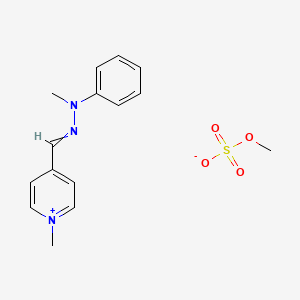 Pyridinium, 1-methyl-4-[(methylphenylhydrazono)methyl]-, methyl sulfate - 68259-00-7