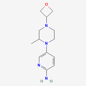 (R)-5-[2-Methyl-4-(oxetan-3-yl)piperazin-1-yl]pyridin-2-amine - 