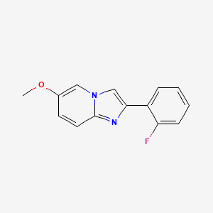 2-(2-Fluorophenyl)-6-methoxyimidazo[1,2-a]pyridine - 