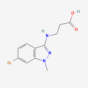 3-[(6-Bromo-1-methyl-3-indazolyl)amino]propanoic Acid - 