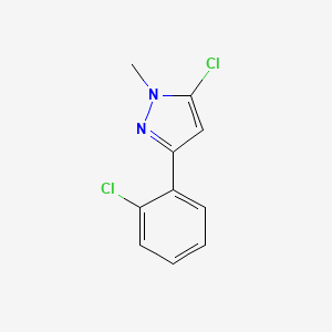 5-Chloro-3-(2-chlorophenyl)-1-methyl-1H-pyrazole - 
