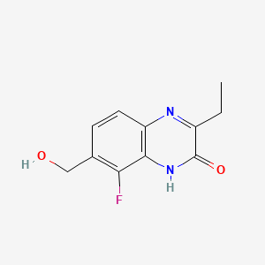 3-Ethyl-8-fluoro-7-(hydroxymethyl)quinoxalin-2(1H)-one - 