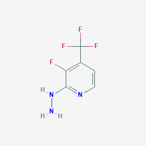 3-Fluoro-2-hydrazinyl-4-(trifluoromethyl)pyridine - 