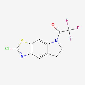 1-(2-Chloro-6,7-dihydro-5H-thiazolo[4,5-F]indol-5-YL)-2,2,2-trifluoroethanone - 
