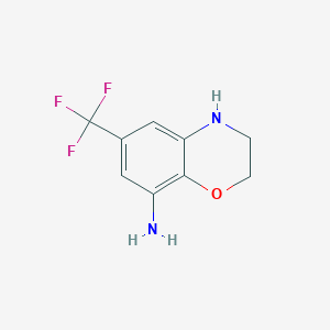 8-Amino-6-(trifluoromethyl)-3,4-dihydro-2H-benzo[b][1,4]oxazine - 