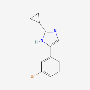 4-(3-bromophenyl)-2-cyclopropyl-1H-imidazole - 