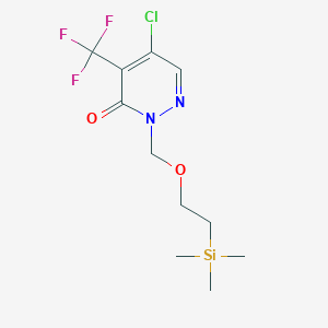 5-Chloro-4-(trifluoromethyl)-2-[[2-(trimethylsilyl)ethoxy]methyl]pyridazin-3(2H)-one - 