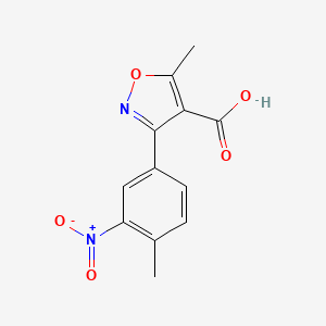 5-Methyl-3-(4-methyl-3-nitrophenyl)isoxazole-4-carboxylic acid - 