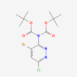 N,N-Bis(boc)-3-amino-4-bromo-6-chloropyridazine - 2845126-30-7