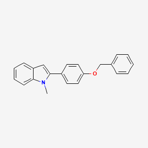 2-[4-(Benzyloxy)phenyl]-1-methylindole - 
