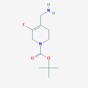 1-Boc-5-fluoro-1,2,3,6-tetrahydropyridine-4-methanamine - 
