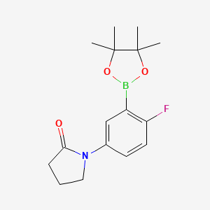 2-Fluoro-5-(2-oxo-1-pyrrolidinyl)phenylboronic Acid Pinacol Ester - 