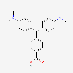 4-[Bis[4-(dimethylamino)phenyl]methyl]benzoic acid - 77290-43-8