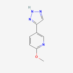 2-Methoxy-5-(1H-1,2,3-triazol-4-YL)pyridine - 
