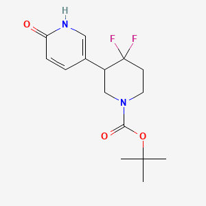 5-(1-Boc-4,4-difluoro-3-piperidyl)pyridin-2(1H)-one - 
