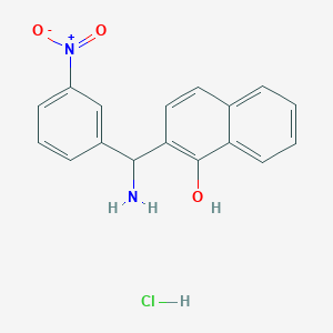 2-[Amino-(3-nitro-phenyl)-methyl]-naphthalen-1-ol hydrochloride - 736173-14-1