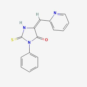 (5E)-2-mercapto-3-phenyl-5-(pyridin-2-ylmethylene)-3,5-dihydro-4H-imidazol-4-one - 