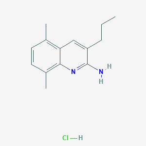 2-Amino-5,8-dimethyl-3-propylquinoline hydrochloride - 1170435-03-6