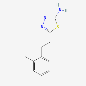 5-(2-Methylphenethyl)-1,3,4-thiadiazol-2-amine - 