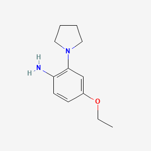 4-Ethoxy-2-(pyrrolidin-1-yl)aniline - 