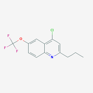 4-Chloro-2-propyl-6-trifluoromethoxyquinoline - 1156277-29-0