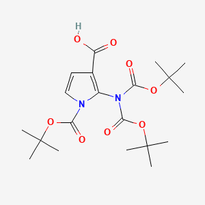 1-Boc-2-(di-Boc-amino)-1H-pyrrole-3-carboxylic Acid - 