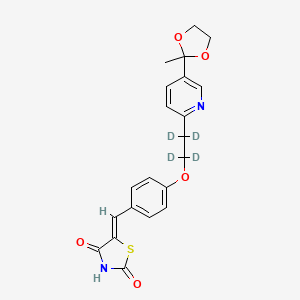 5-[4-[2-[5-(2-Methyl-1,3-dioxolan-2-yl)-2-pyridyl]ethoxy-d4]benzylidene]-2,4-thiazolidinedione - 