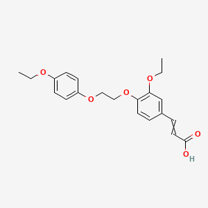 3-{3-Ethoxy-4-[2-(4-ethoxy-phenoxy)-ethoxy]-phenyl}-acrylic acid - 